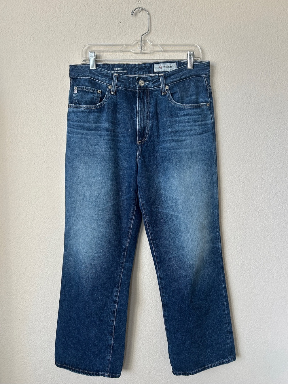 AG Adriano Goldschmied Rhett High Rise Straight Jeans 31R | EUC | 100% Cotton